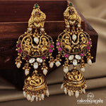 Pleasing Moissanite Chandbali Jhumka (Ge7558)