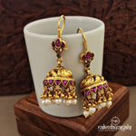 Beautiful Floral Jhumka with Hangings (Ge7566)