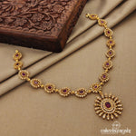 Gorgeous Floral Short Neckpiece (Gn7017)