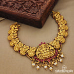 Lakshmi Peacock Short Neckpiece (Gn7063)