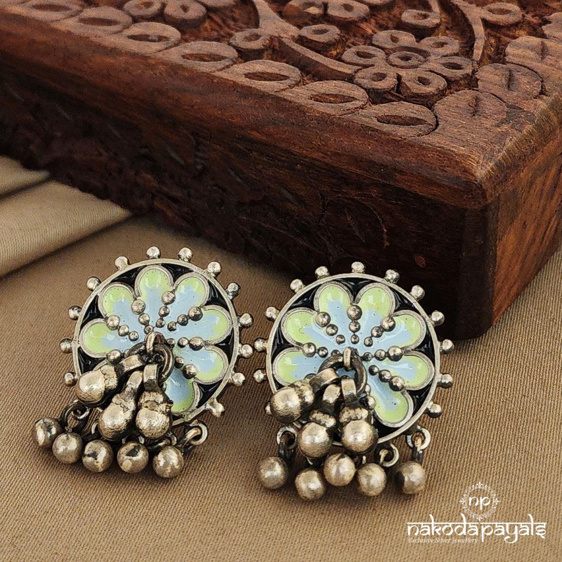 Floral Enamel with Ghungroo Studs (S9117)