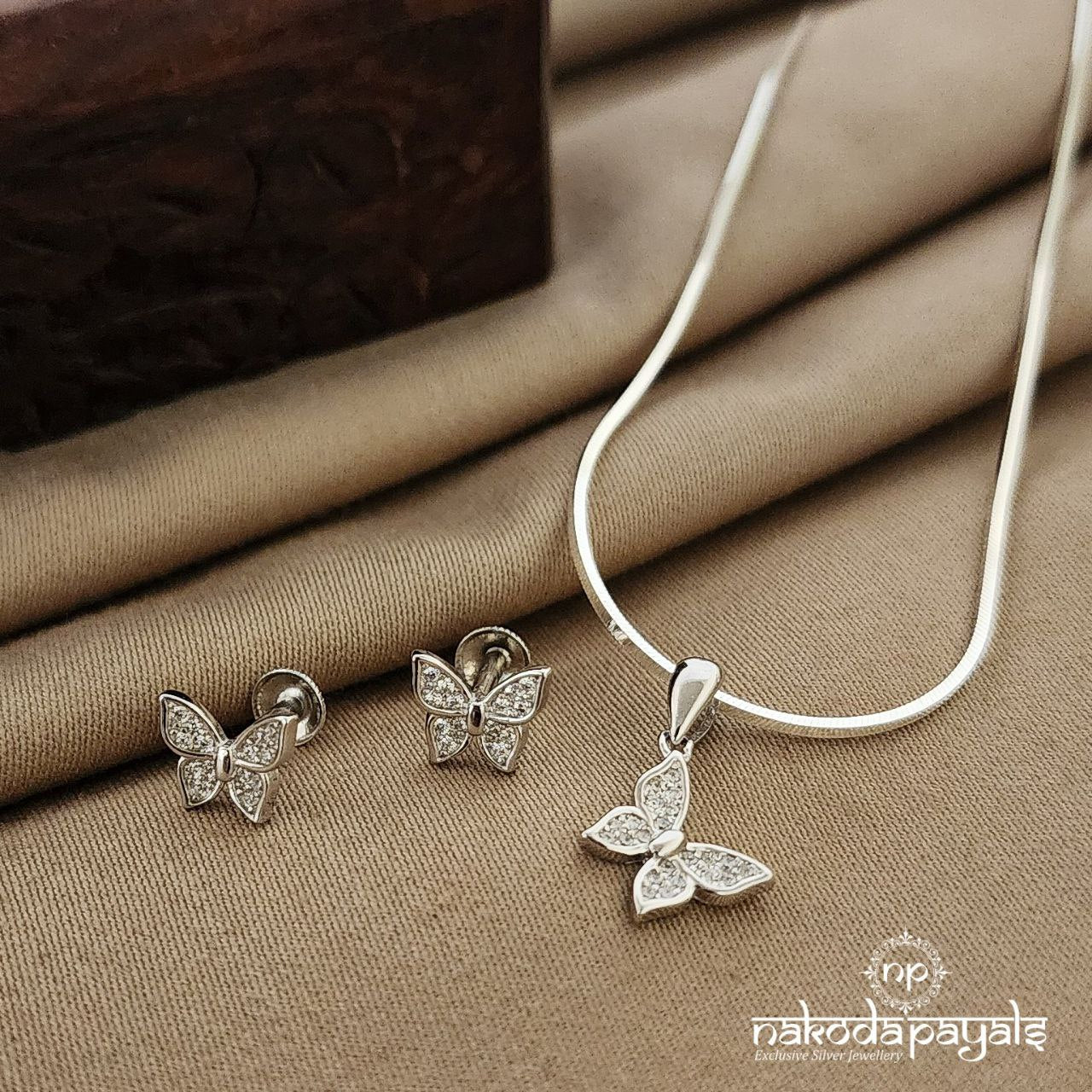 Butterfly Pendant Set (St2529)