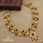 Floral Gorgeous Short Neckpiece (Gn7081)