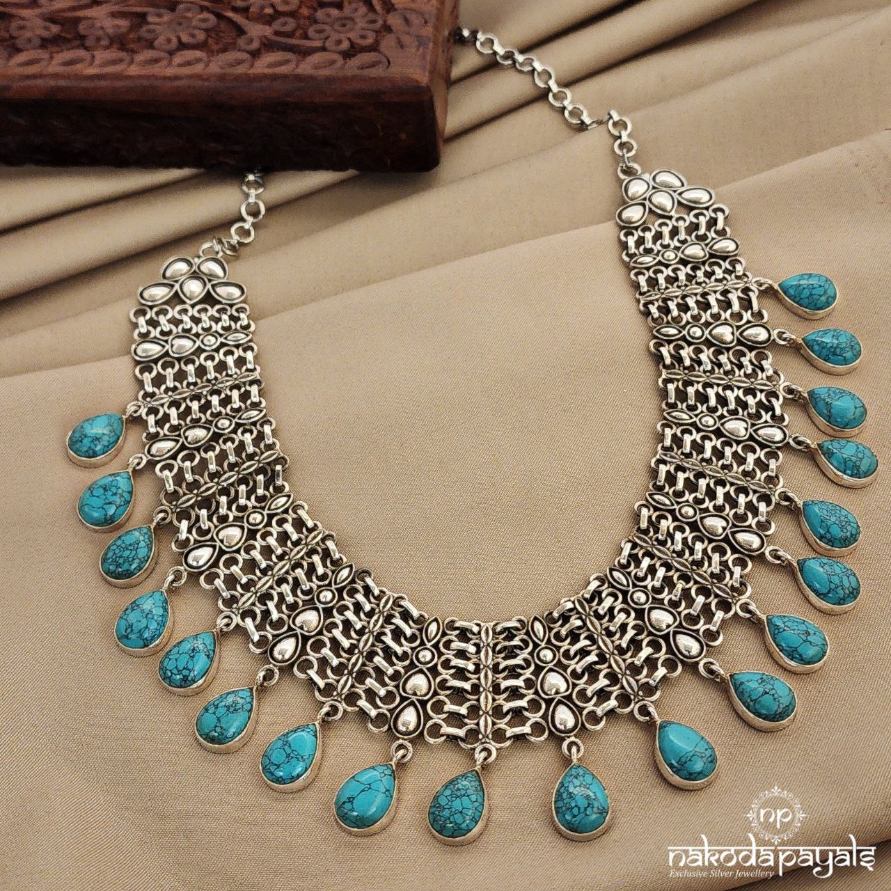 Turquoise Short Neckpiece (N9576)