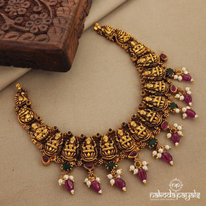 Mahalakshmi Traditional Short Neckpiece (Gn7097)