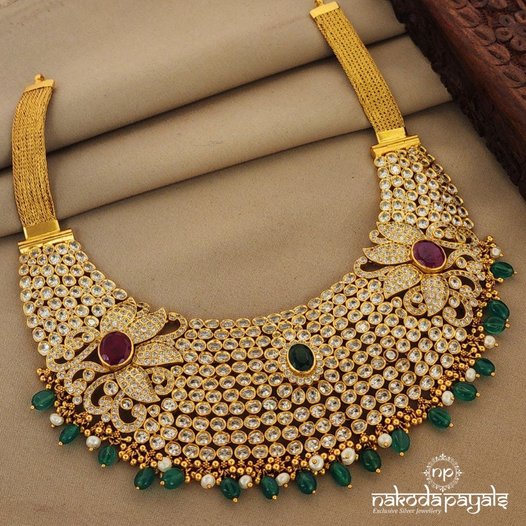 Floral Gorgeous Short Neckpiece (Gn7102)