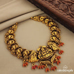 Lakshmi Peacock Short Neckpiece (Gn7110)