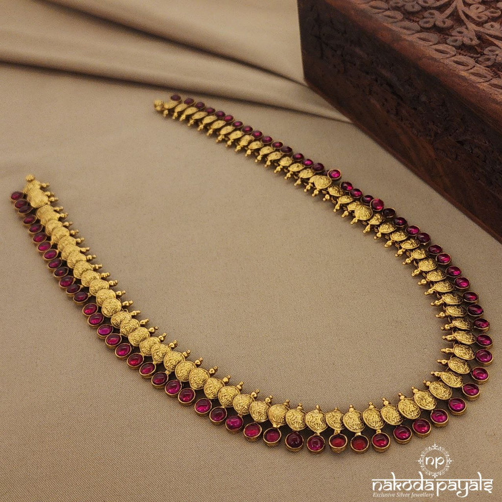 Lakshmi Coin Long Neckpiece (Gn7123)