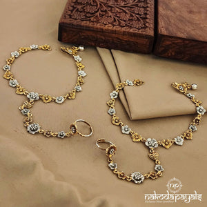 Floral Pag Phool Anklet (A5274)