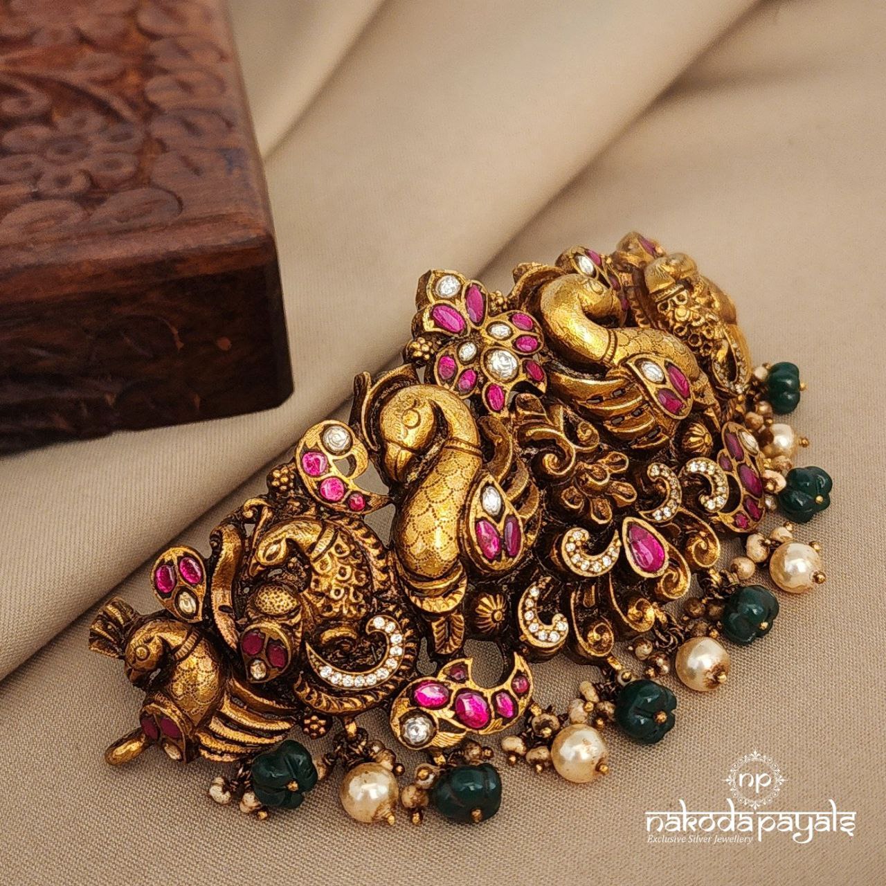 Peacock Kundan Choker (Gn7245)