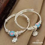 Blue Heart Baby Kada Pair (Ka9135)