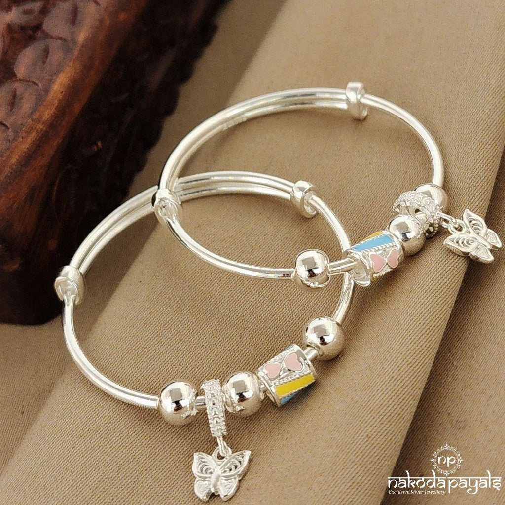 Chromatic Butterfly Charm Baby Kada Pair (Ka9159)