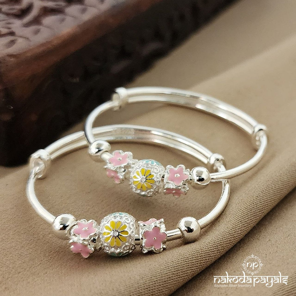 Funky Flowers Baby Kada Pair (Ka9164)