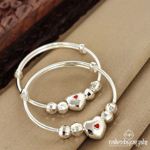 Dotting Heart Baby Kada Pair (Ka9167)