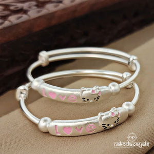 Loving Kitty Baby Kada Pair (Ka9174)