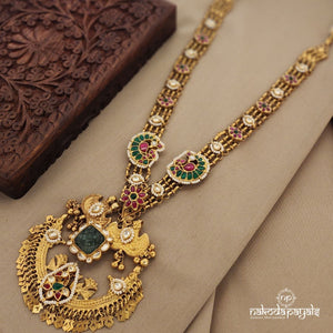 Gorgeous Kundan Floral Long Neckpiece(Gn7342)