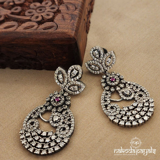 Leafy Floral Chandbali (C7763)