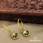 Green Drop Kundan Bali (Ge7792)