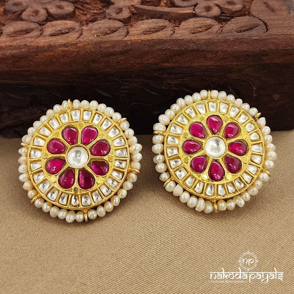 Circular Kundan Studs (Ge7795)