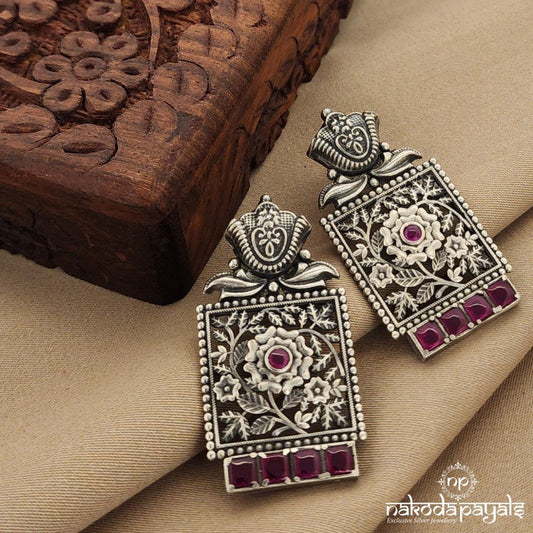 Floral Square Chandbali (C7802)