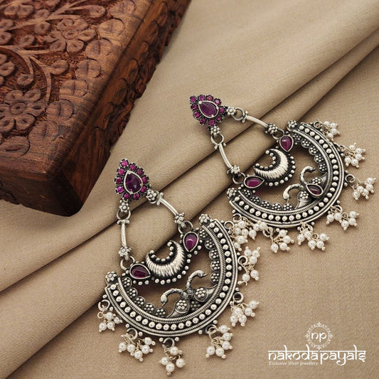 Floral Peacock Chandbali(C7813)