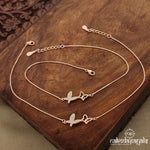 Rosegold Butterfly Anklet (A5530)