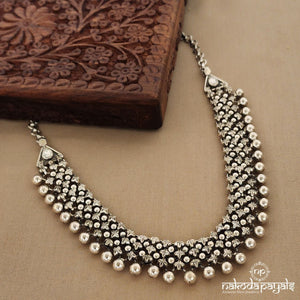 Ball Laced Short Neckpiece (N9656)