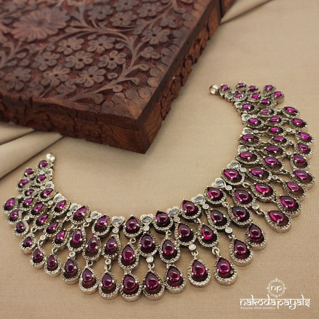 Pink Highfalutin Short Neckpiece (N9700)