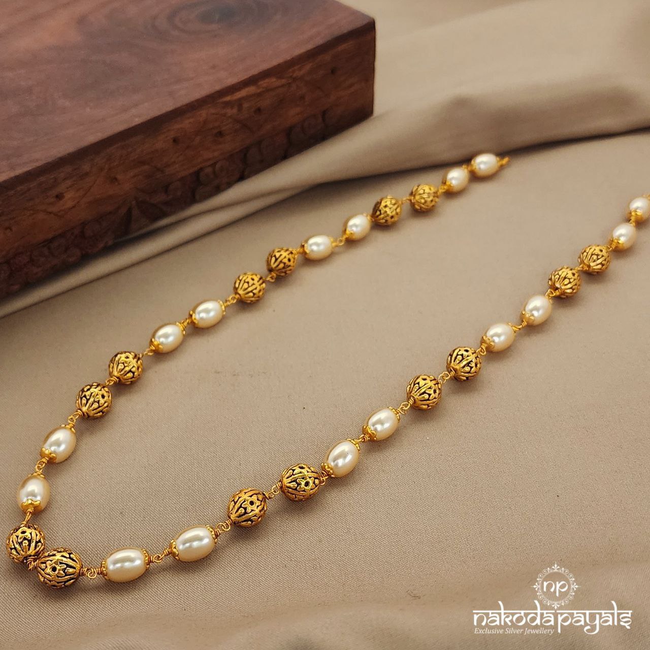 Gorgeous Pearl Long Neckpiece (Gn7371)