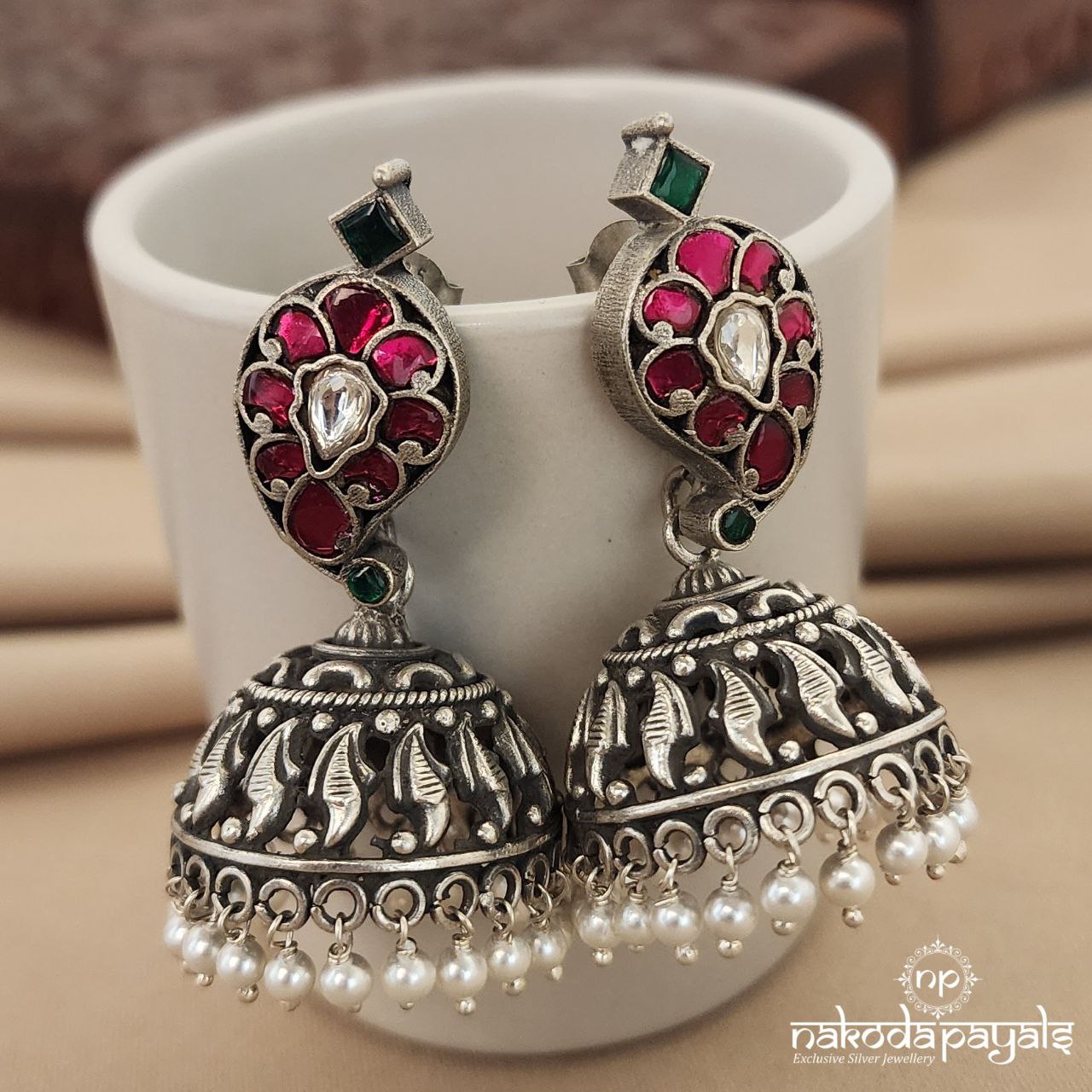 Kundan Mango Jhumka (J7813)