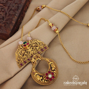 Gorgeous Half Moon Kundan Long Neckpiece (Gn7375)