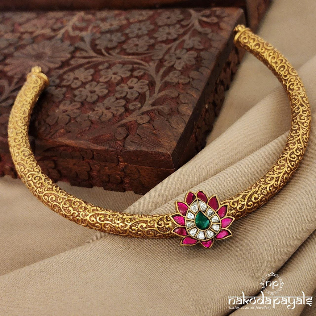 Mango Kundan Floral Hasli (Gn7380)