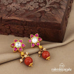 Kundan Floral Studs (Ge7835)