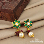 Green Kundan Floral Chandbali (Ge7836)