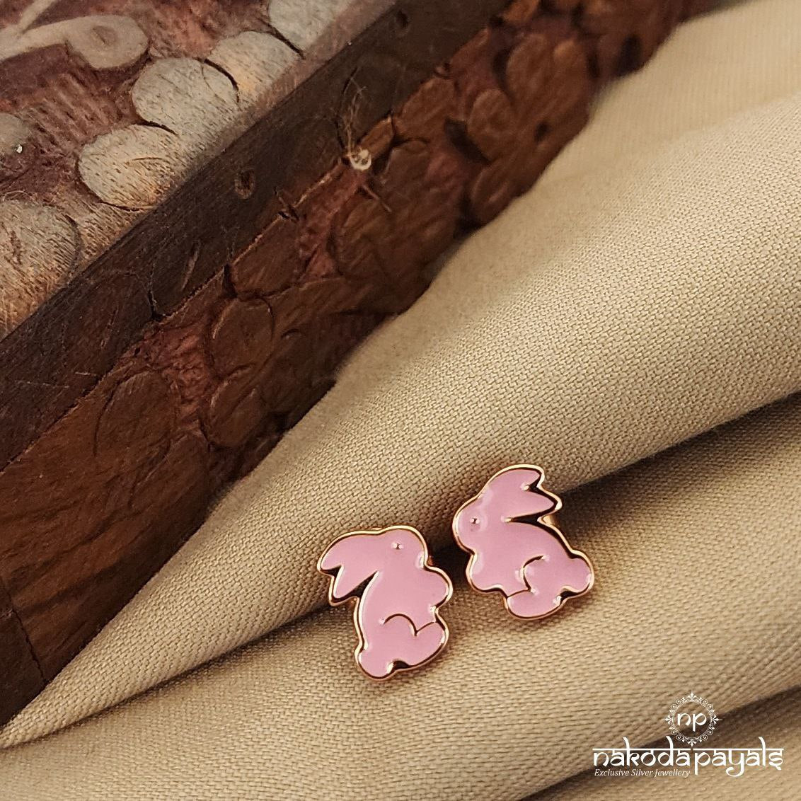 Pink Rabbit Earrings (St2577)