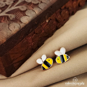 Honey Bee Rosegold Finish Earrings (St2579)