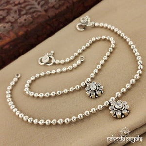 White Drop Anklet (Ak2218)