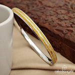 Golden Lined Single Baby Bangle(Ka9185)