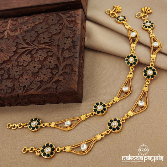 Resplendent Kundan Anklets (A5674)