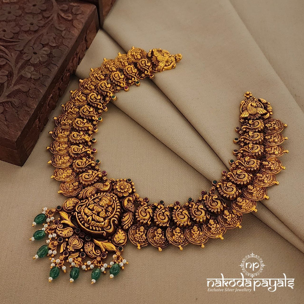 Short Lakshmi Coin Neckpiece (Gn7480)