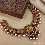 Antique Lakshmi Vishnu Kundan Neckpiece (Gn7486)