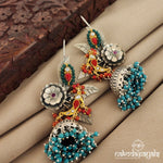 Crazy Coral Hanging Jhumka (Dt1159)