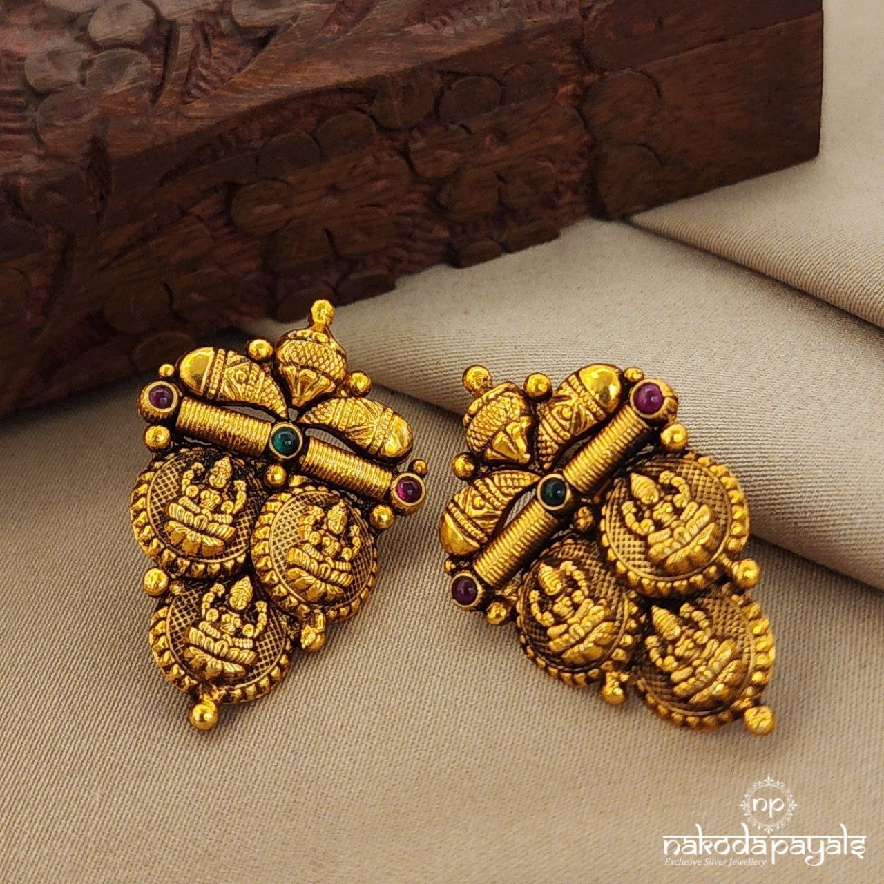 Triple coin Lakshmi Studs(Ge8012)