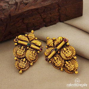 Triple coin Lakshmi Studs(Ge8012)