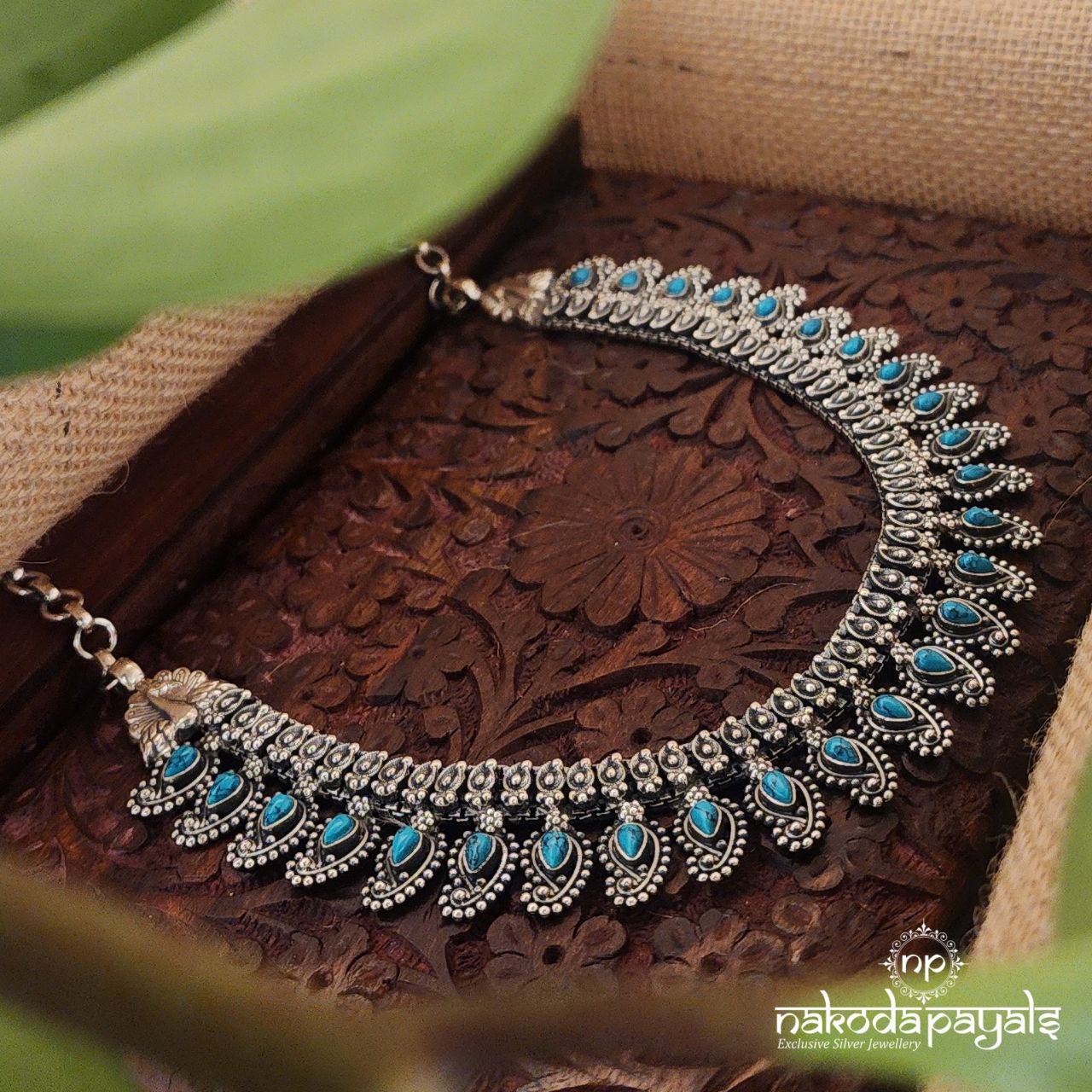 Turquoise Mango Short Neckpiece(N9921)