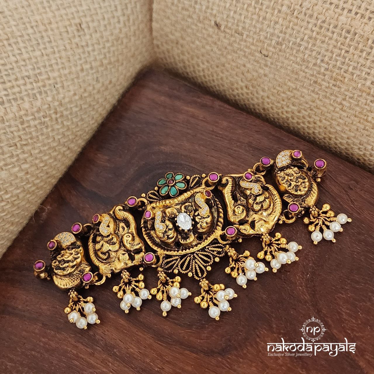 Peacock Duo Kundan Choker (Gn7601)