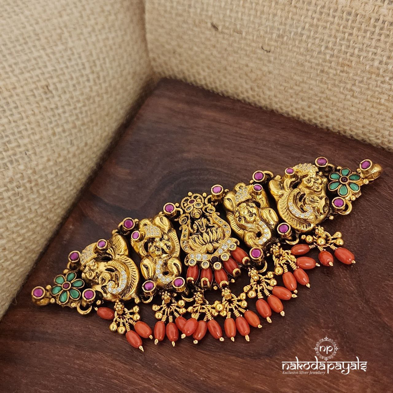 Lakshmi Kundan Coral Choker(Gn7604)