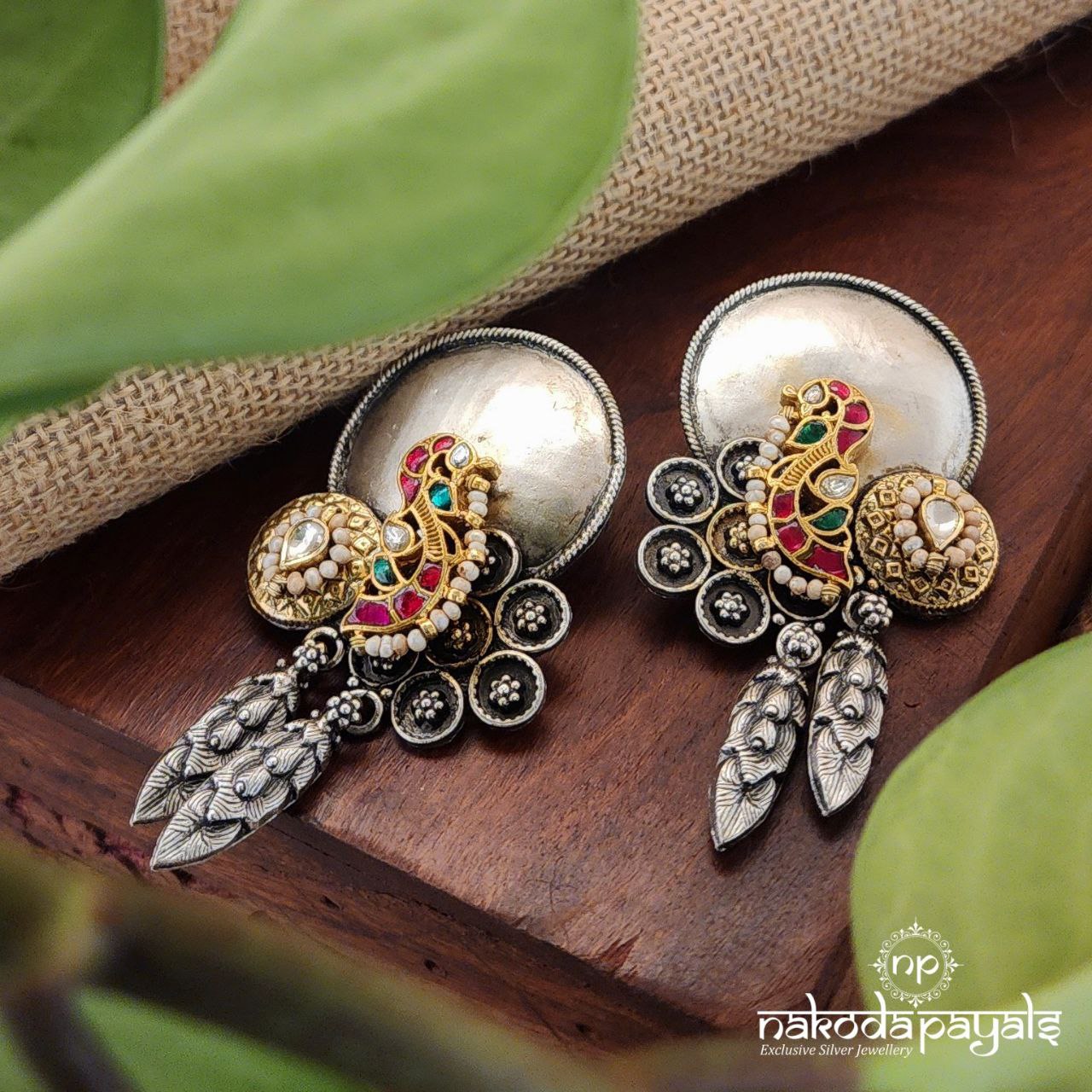 Kundan Coin Charms Earrings (C8123)