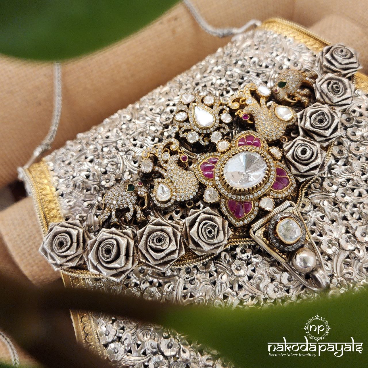 Moissanite Worked Sling Bag (Esa181)