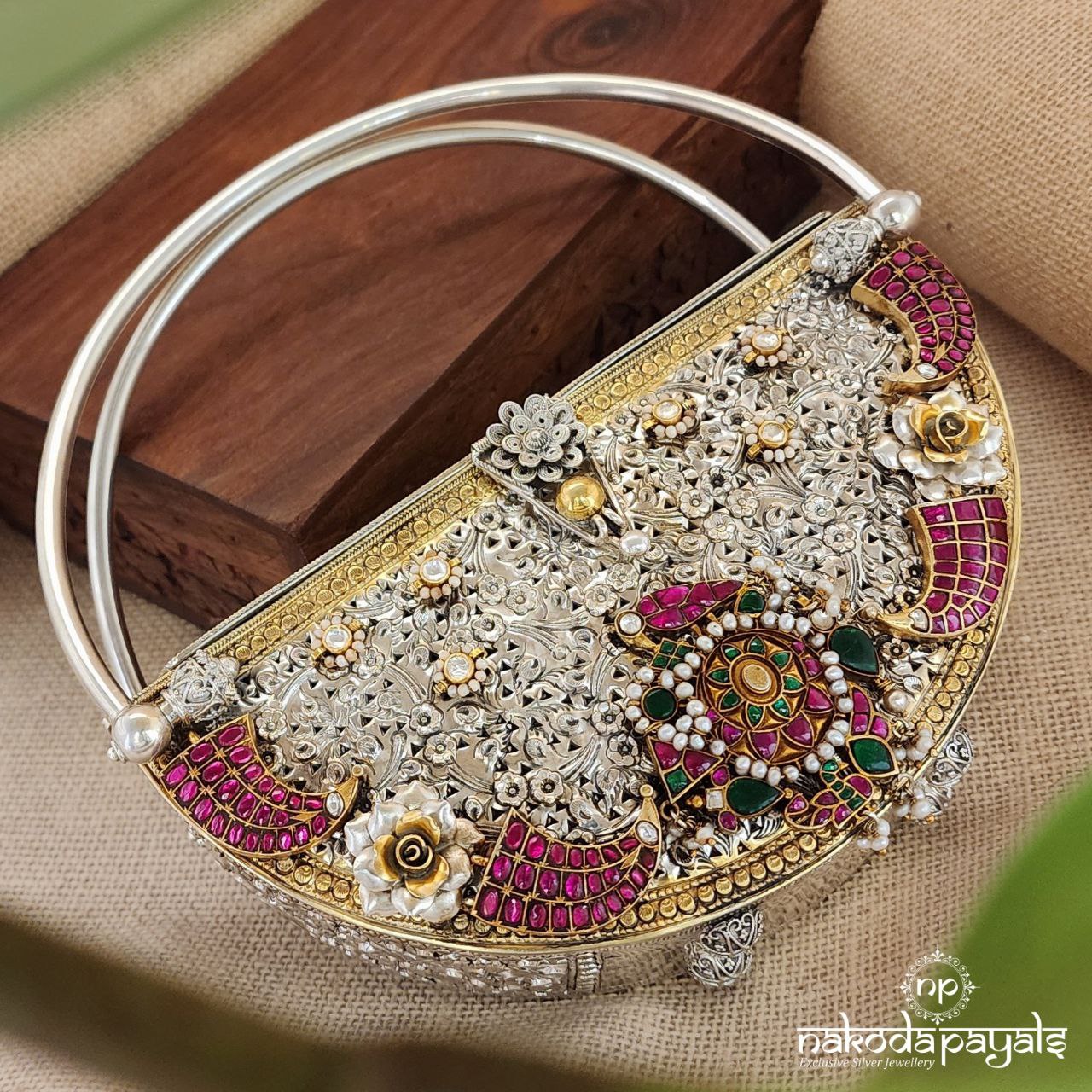 Half Moin KundanHandbag (Esa184)